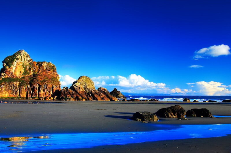 Rocky Beach at Ocean