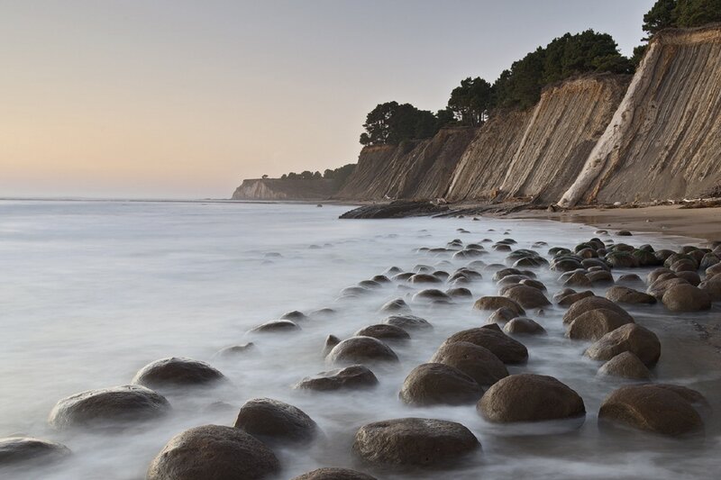 Rocky Beach at Sunset — Gray, Serene