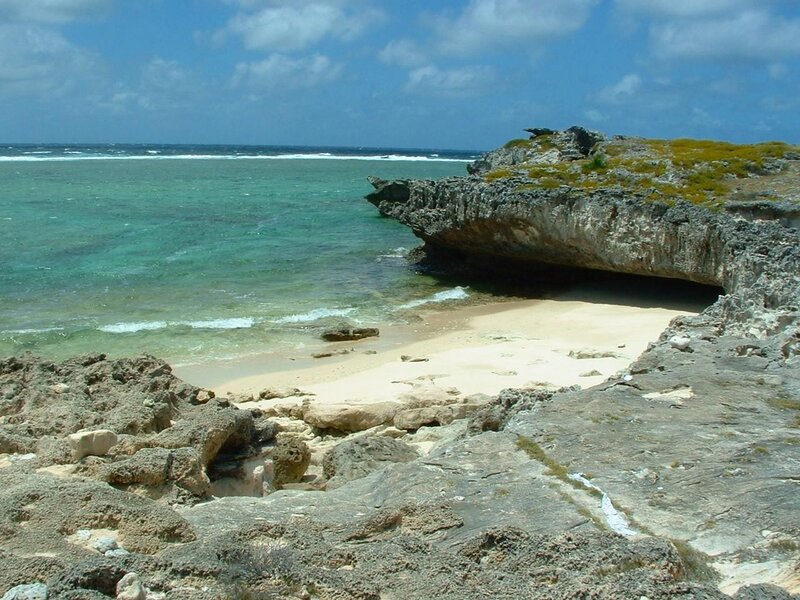 Rocky Beach Cove — Blue, Serene
