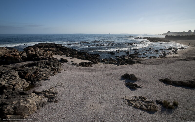Rocky beach with ocean view