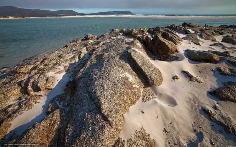 Rocky Beach with Sand — Beige, Serene