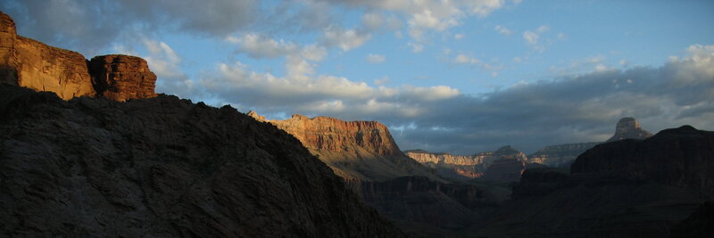 Rocky Canyon Landscape — Blue