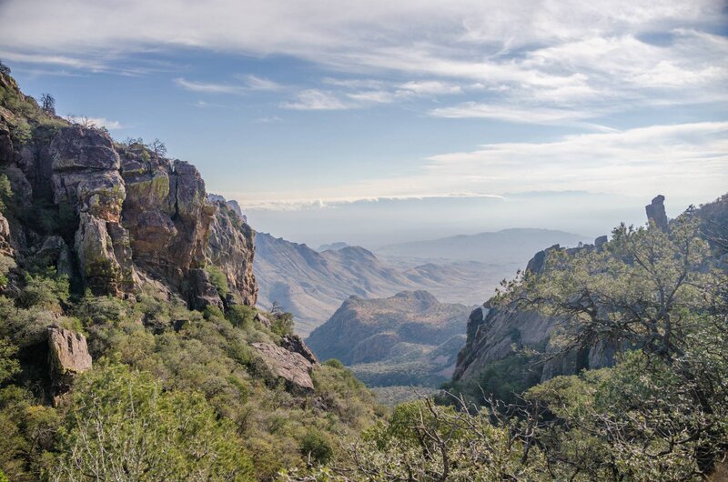 Rocky Canyon Landscape — Green
