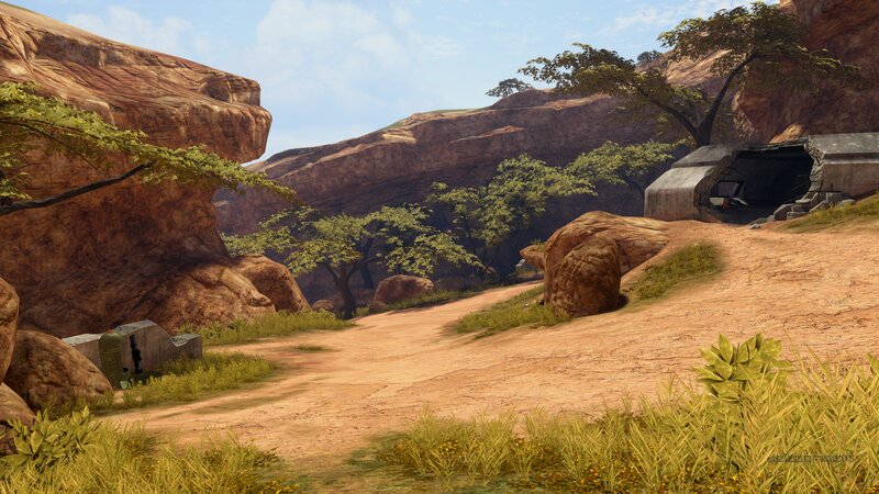 Rocky Canyon Path — Brown, Serene
