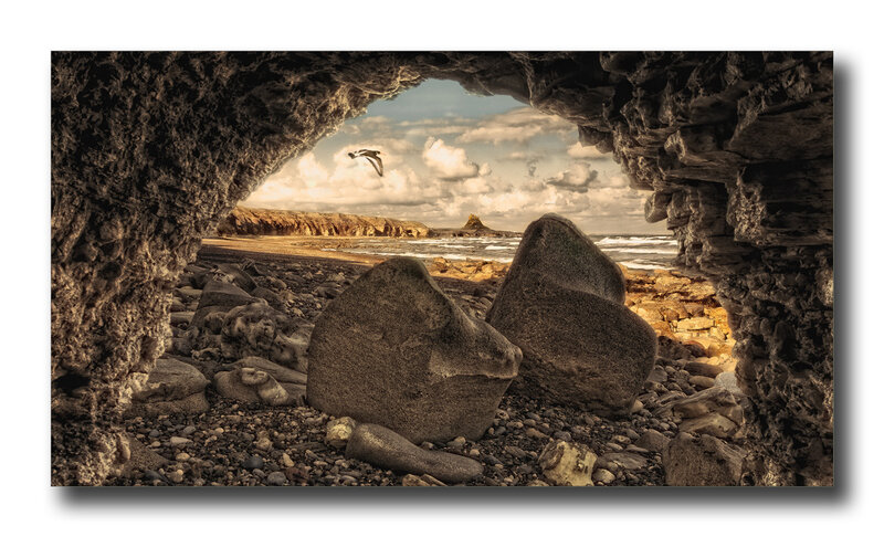 Rocky Cave Entrance — Brown