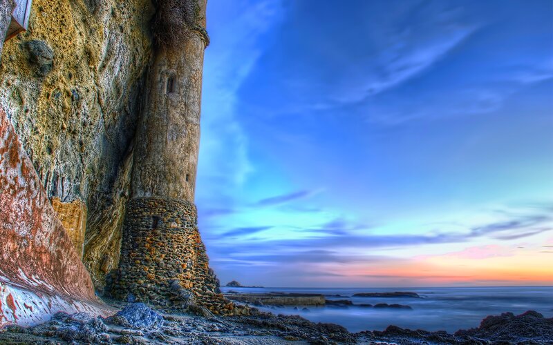 Rocky Cliff by Ocean