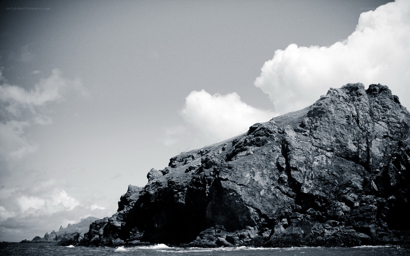 Rocky cliff by the sea