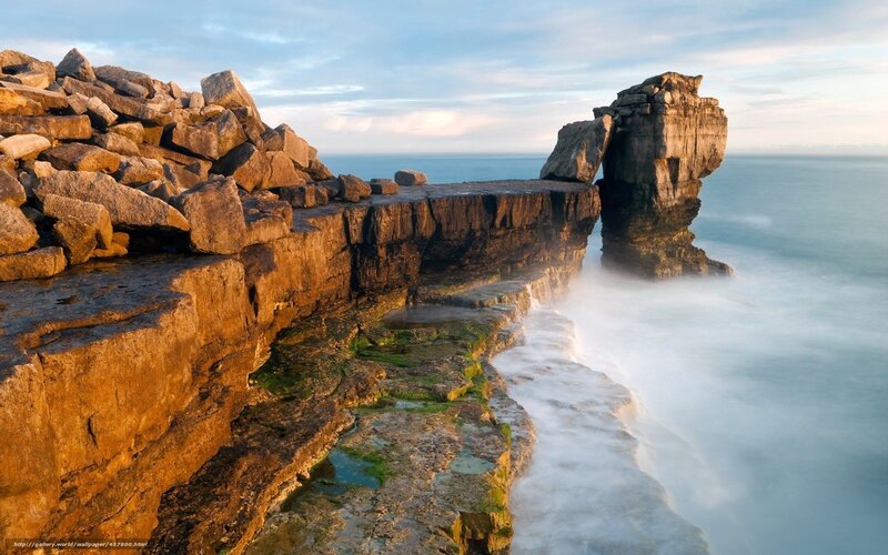 Rocky cliff by the sea