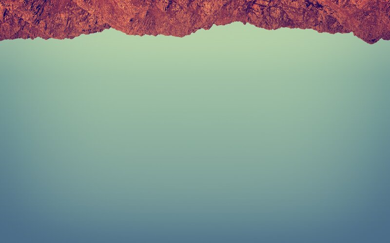 Rocky Cliff Edge — Green, Serene