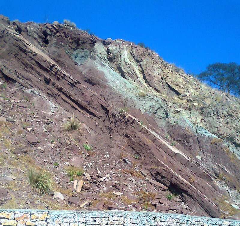 Rocky Cliff Face — Blue, Dramatic