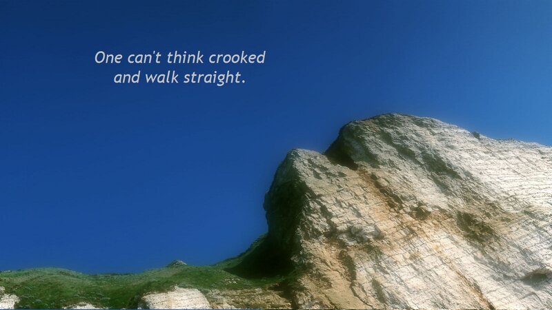 Rocky Cliff Face — Blue, Serene
