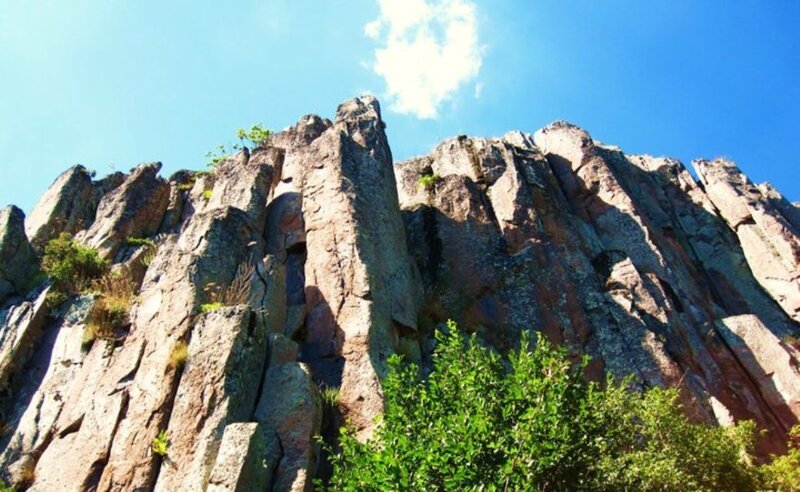 Rocky Cliff Face — Blue