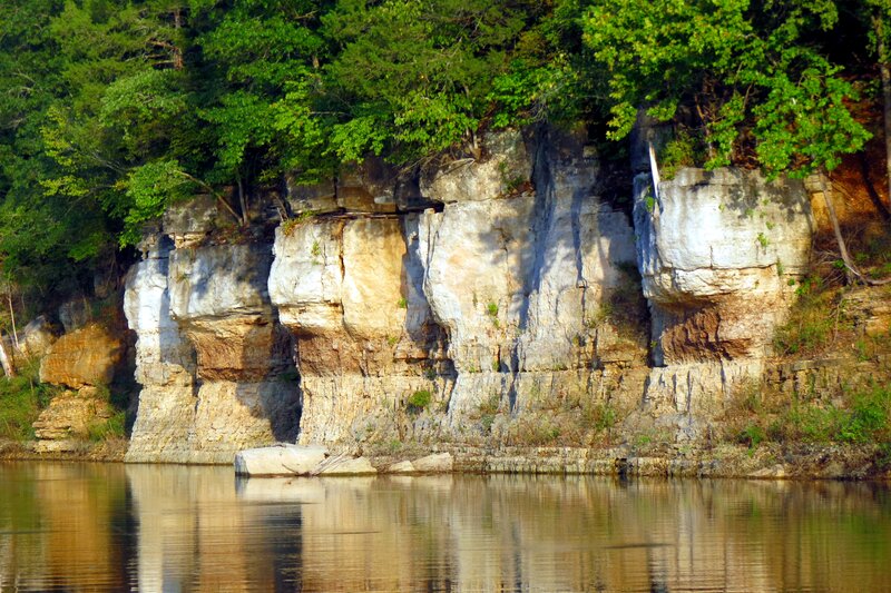 Rocky Cliff Face — Green, Serene