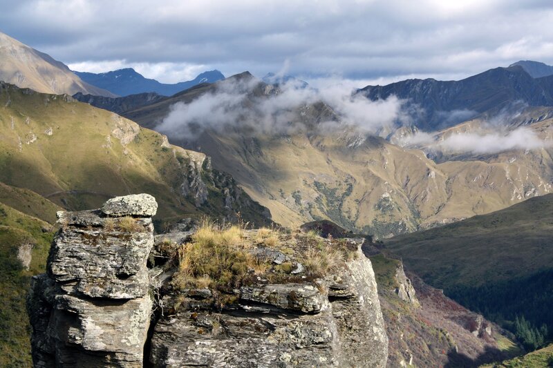 Rocky Cliff in Mountains