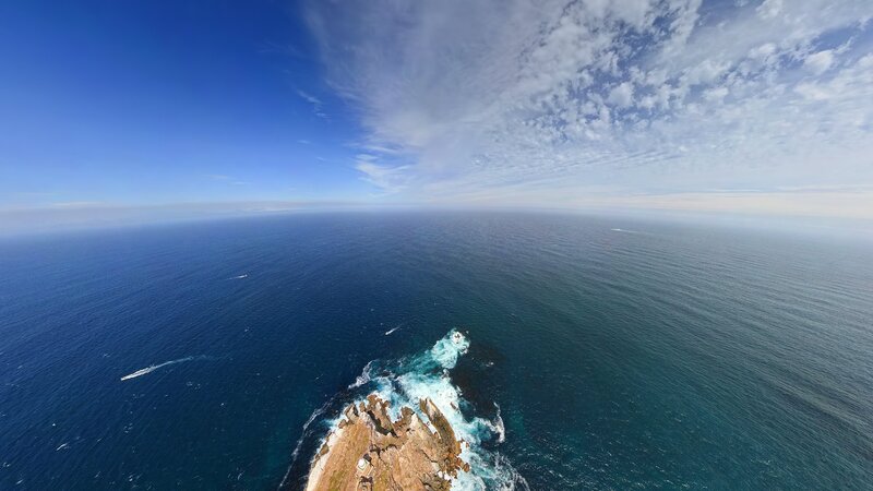 Rocky Cliff in Ocean