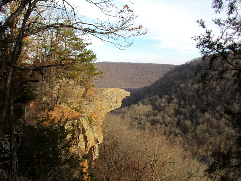 Rocky Cliff over Canyon