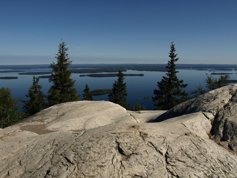Rocky Cliff Overlooking Lake