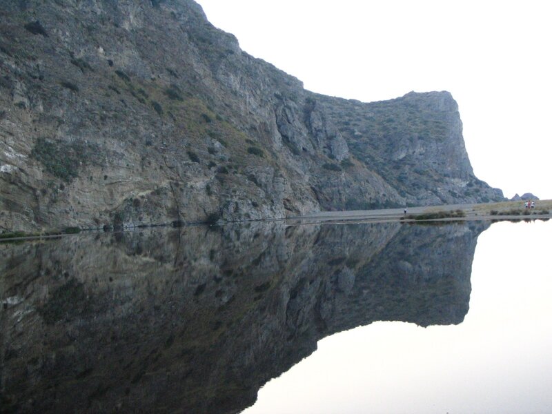 Rocky Cliff Reflection