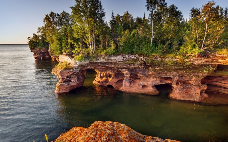 Rocky Cliff with Arches