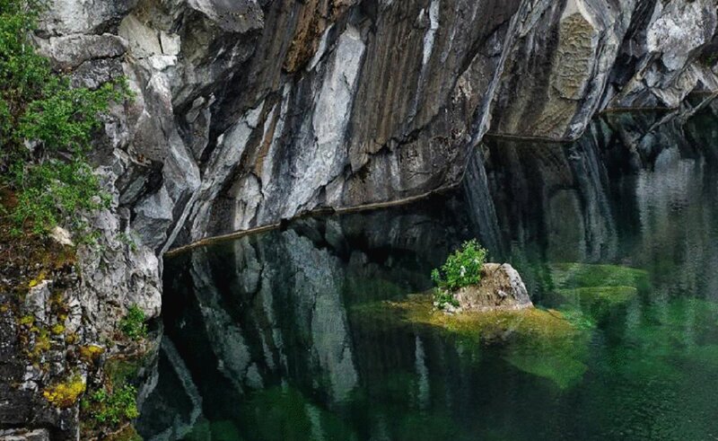 Rocky Cliff with Pool