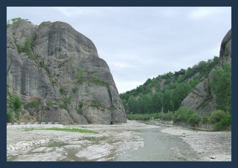 Rocky Cliff with River