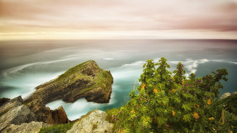 Rocky Cliff with Sea