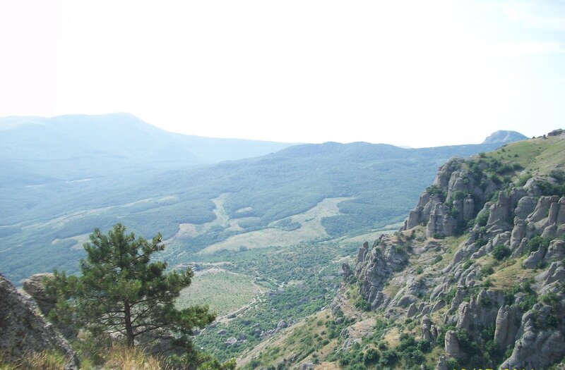Rocky Cliffs and Valley