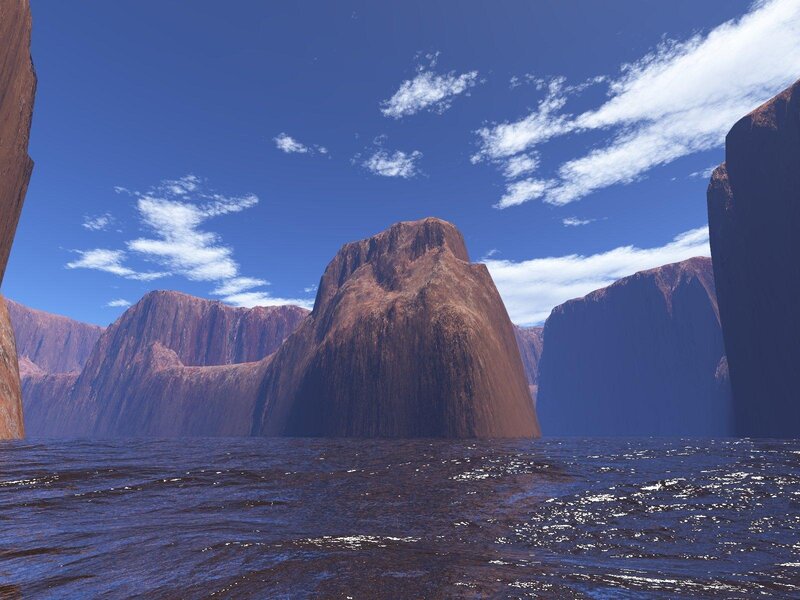 rocky cliffs by the sea