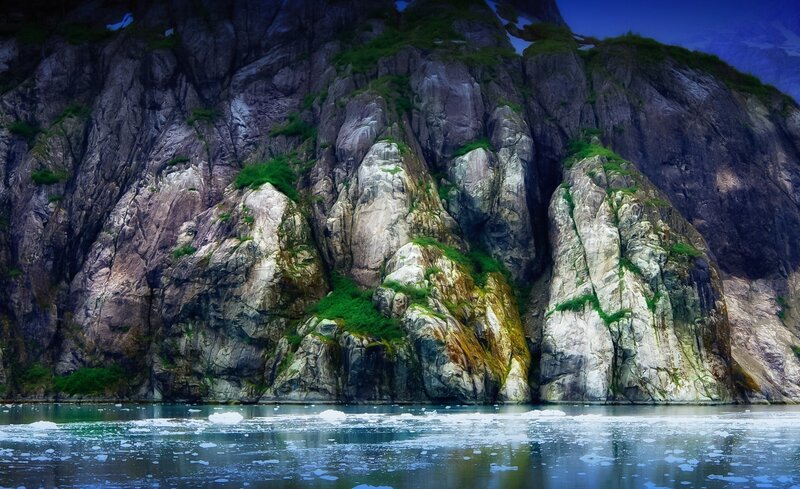 Rocky Cliffs with Ice