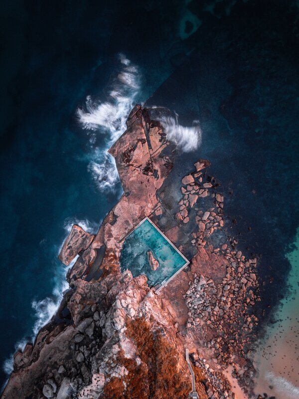 Rocky Cliffside Pool