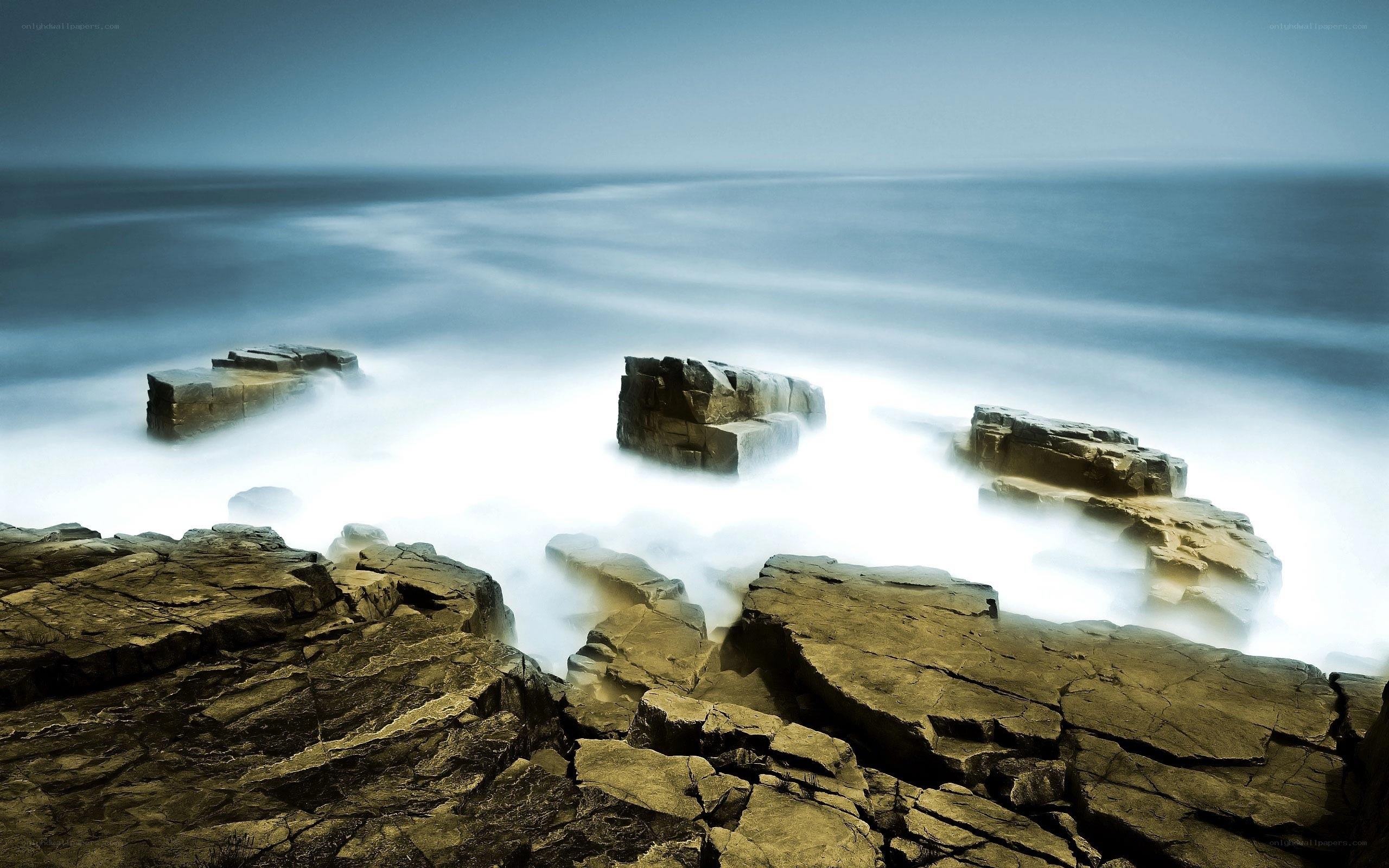 Rocky coast at dawn