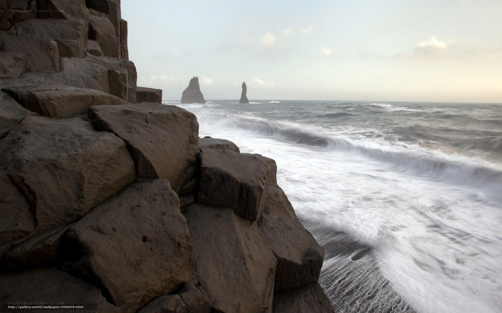 Rocky coast with sea stacks