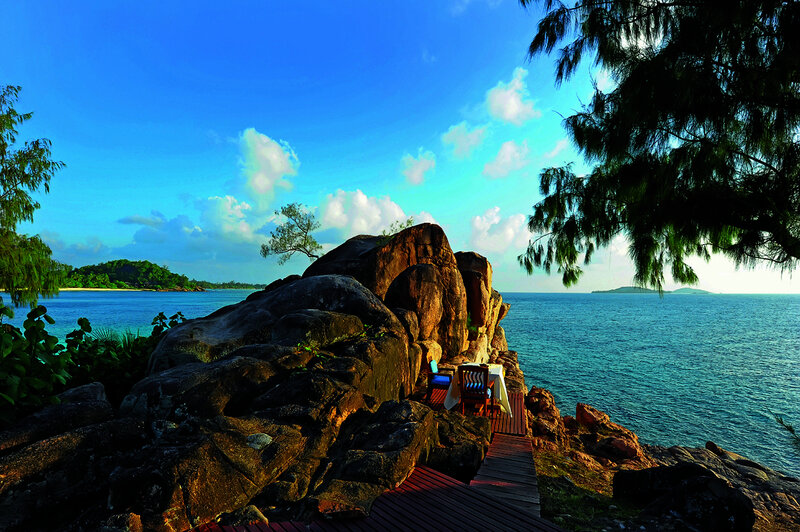 Rocky Coastal Dining Area