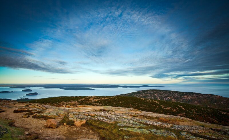 Rocky Coastal Landscape — Blue, Serene