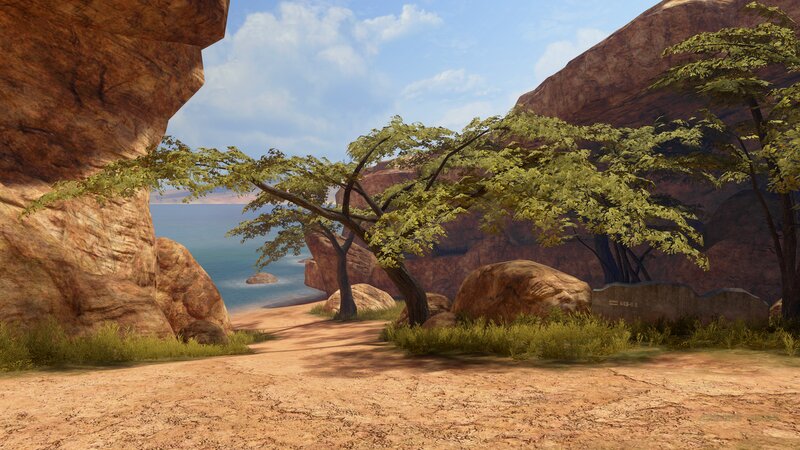 Rocky Coastal Path — Brown