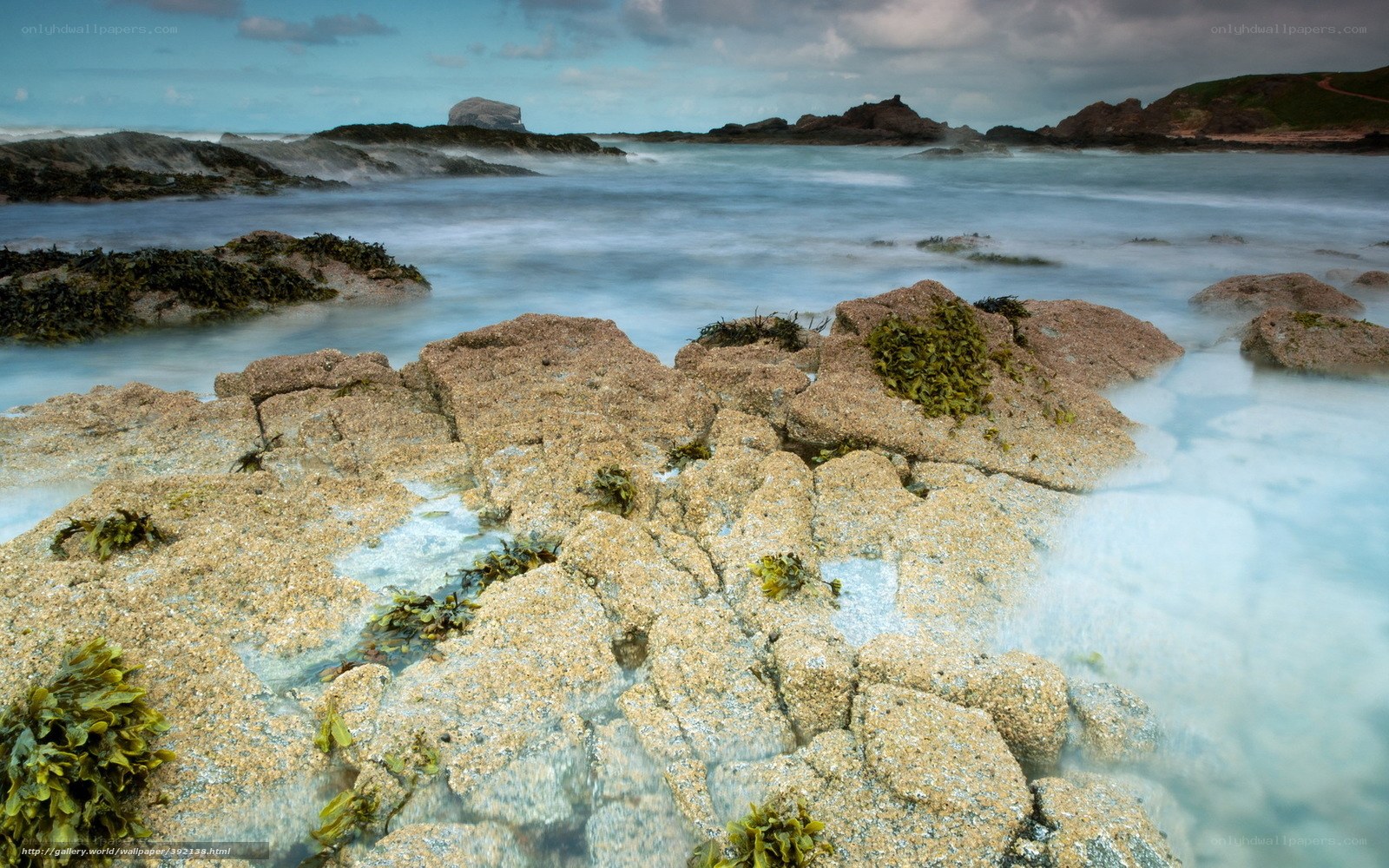 Rocky coastal shoreline