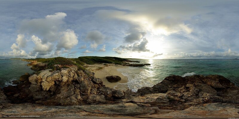 Rocky Coastline at Sunset — Blue, Serene, Photograph, Ocean, Sand, Clouds