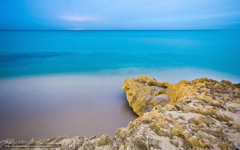 Rocky coastline at twilight