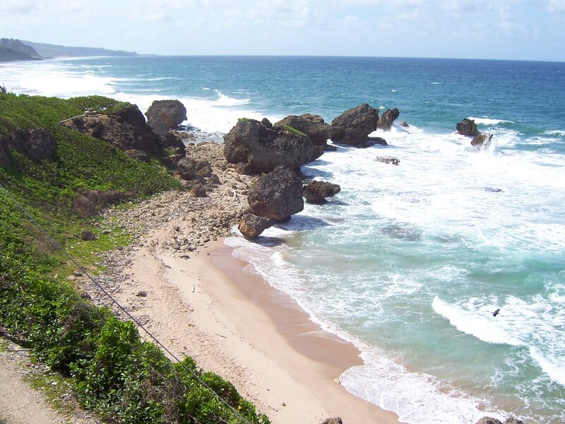 Rocky Coastline Beach — Blue, Serene, Afternoon
