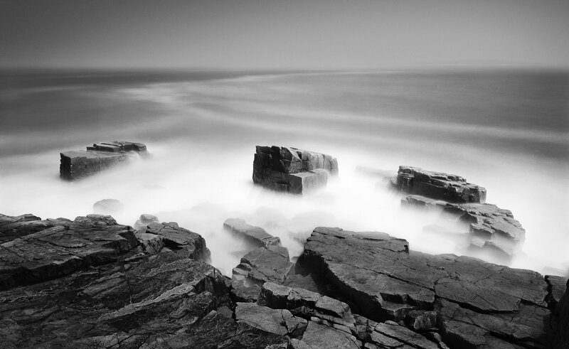 Rocky Coastline — Black, Serene