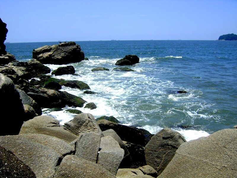 Rocky Coastline — Blue, Calm, Afternoon