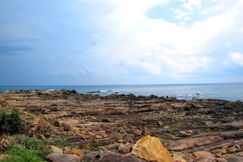 Rocky Coastline — Blue, Serene, Afternoon, Photograph, Ocean, Sky