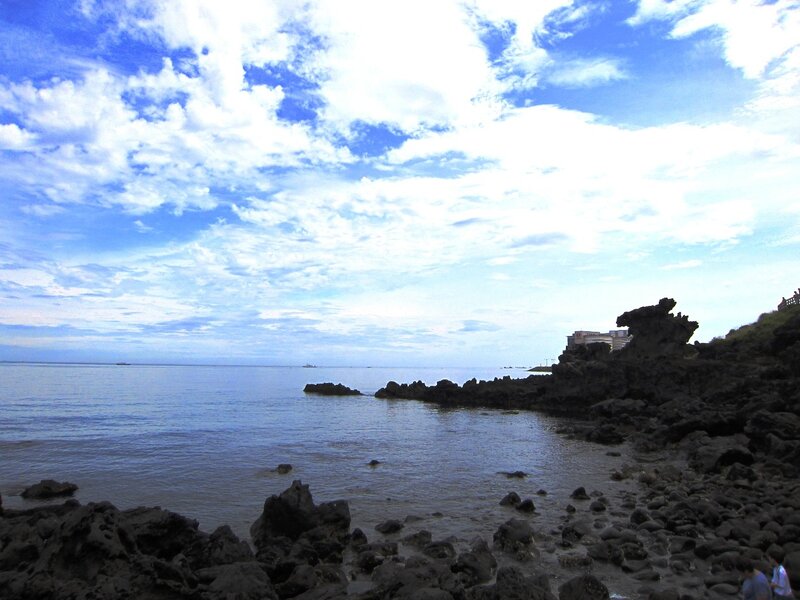 Rocky Coastline — Blue, Serene