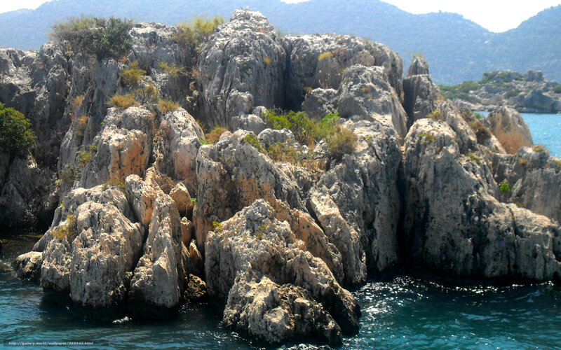 Rocky Coastline by Sea