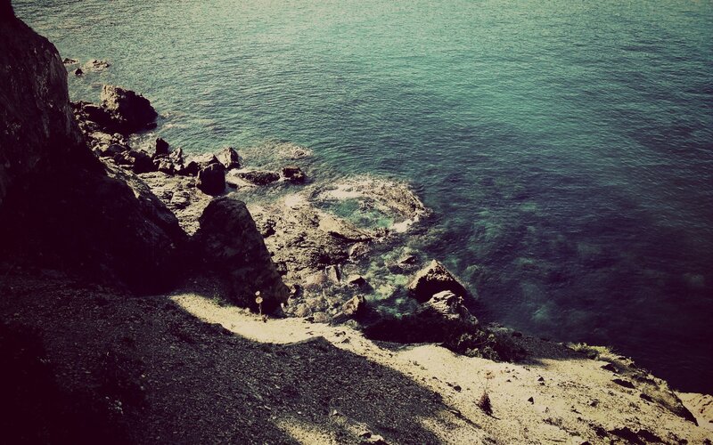 rocky coastline by the sea