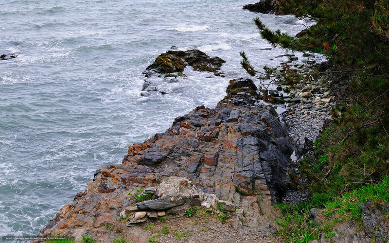 Rocky Coastline — Gray, Dramatic