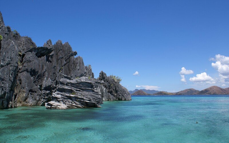 Rocky Coastline in Turquoise Water