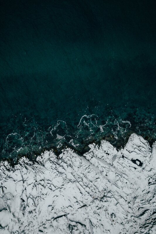 Rocky Coastline — Teal