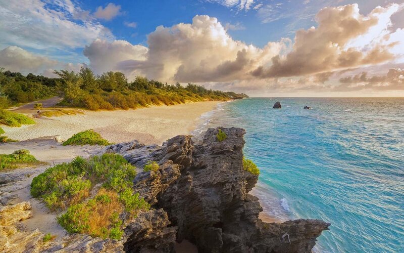 Rocky Coastline with Beach