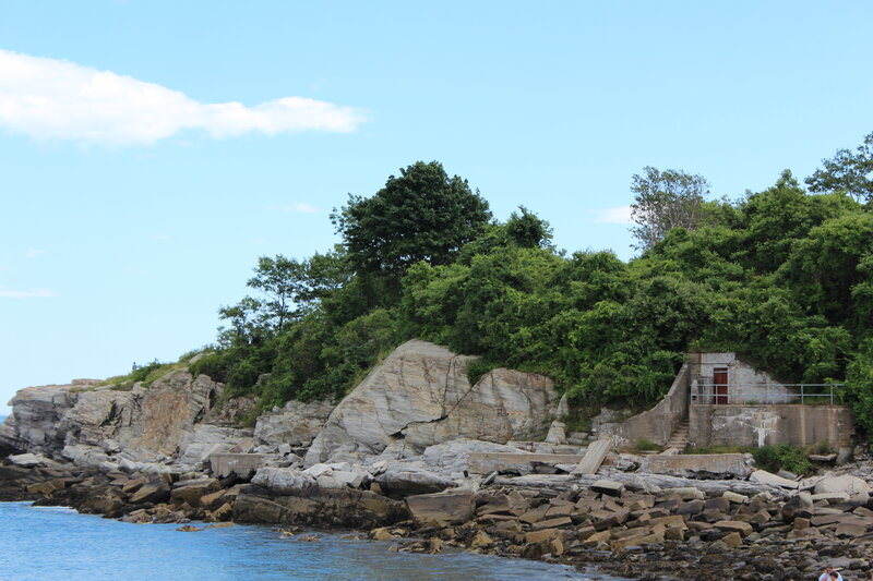 Rocky Coastline with Bunker